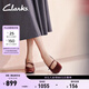 Clarks其樂(lè )Nyta45 Shine女鞋夏季新款瑪麗珍小皮鞋學(xué)院方跟單鞋高跟鞋 酒紅色 261728564 36
