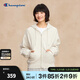 Champion冠軍連帽衛衣女25秋季新款小清新糖果色純棉外套拉鏈開(kāi)衫 燕麥色 S