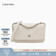 Calvin Klein女包【新年禮物】25優(yōu)雅休閑通勤ck翻蓋鏈條油蠟皮單肩斜挎小方包