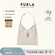 芙拉（FURLA）【禮物】MIANOVA牛皮中號女士時(shí)尚通勤單肩包HOBO包流浪包 淺米色 M