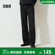 森馬（Semir）牛仔褲男貓須做舊復古寬松直筒褲2025秋冬長(cháng)褲子經(jīng)典109725124103