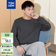 唐獅（TonLion）2026春秋季新款長(cháng)袖T恤男袖標圓領(lǐng)純棉純色上衣