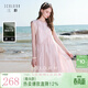 三彩【醋酸】2026春季新款法式A字娃娃裙連衣裙寬松中長(cháng)裙無(wú)袖M 櫻花粉 M 160/84A