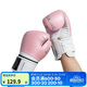 迪卡儂經(jīng)典拳擊手套男女散打泰拳格斗搏擊粉色12oz-4653594