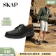 圣伽步（SKAP）皮鞋男士德比軟底英倫商務(wù)休閑鞋 黑色 40
