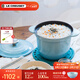 酷彩（Le Creuset）法國進(jìn)口琺瑯鍋鑄鐵燜煮鍋飯釜湯鍋燉鍋煲湯煮粥家用微壓鍋 小號燜煮鍋水晶藍 18cm