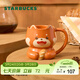 星巴克（Starbucks）杯子 小熊甜品屋系列 陶瓷馬克杯 桌面水杯 咖啡杯 男女士送禮 萌耳小熊貓造型款馬克杯355ml