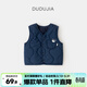 嘟嘟家男童梭織馬甲冬款兒童背心女童坎肩上衣寶寶馬夾小童冬裝童裝加厚 藏青色 110
