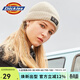 Dickies毛線(xiàn)帽 男女同款字母繡標針織帽 9542 奶油色 均碼