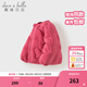 戴維貝拉（DAVE＆BELLA）兒童羽絨服冬裝新款女童外套女寶寶長(cháng)袖上衣保暖小童衣服童裝 楊梅紅【現貨】 130 cm 【充絨量67g】