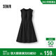 森馬（Semir）連衣裙女夏季圓領(lǐng)純色無(wú)袖小黑裙氣質(zhì)時(shí)尚通勤背心裙101325114045