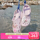 卡駱馳（CROCS）貝雅洞洞鞋男鞋女鞋輕便耐磨一腳蹬拖鞋休閑鞋百搭花園鞋|10126 裸粉-6PI 37 /38(230mm)