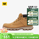 卡特（CAT）工裝靴馬丁靴男鞋新品SITUATE防水牛皮面短筒戶(hù)外靴子男 黃色 41