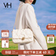 VANESSA HOGAN VH女包蓬蓬軟包質(zhì)感柔軟褶皺菱格方包百搭腋下包牛皮單肩斜挎包