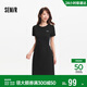 森馬（Semir）連衣裙女夏季扭結開(kāi)叉正肩T恤裙小心機不規則中長(cháng)裙101325114009