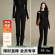 晚白【新品】冬款時(shí)尚鉛筆褲加絨彈力緊身休閑褲女 黑色 28