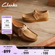 Clarks其樂(lè )WallabeeEVOSh袋鼠鞋厚底鞋女鞋單鞋新款復古時(shí)尚休閑鞋 深卡其色 261747474 38
