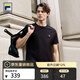 FILA 斐樂(lè )官方男裝針織短袖2026春新款網(wǎng)球運動(dòng)簡(jiǎn)約吸濕速干圓領(lǐng)T恤 正黑色-BK L 175/96A/L