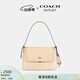 蔻馳（COACH）奧萊女士女包ETTA 29號翻蓋手袋單肩包腋下包盒子包 IM/燕麥色
