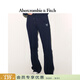 Abercrombie & Fitch美式百搭LOGO顯瘦微喇抓絨運動(dòng)衛褲長(cháng)褲25秋冬女裝147-5116 海軍藍 L (165/84A) 偏大偏長(cháng)，建議小一碼