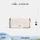 蔻馳（COACH）女士經(jīng)典標志MILA通勤斜挎包單肩包老花復古鏈條女包 B4/粉筆白色