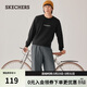 斯凱奇（Skechers）男女同款休閑針織長(cháng)袖T恤衫L325U096