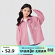 左西女童襯衫加絨兒童復古燈芯絨加厚2025新款女孩搖粒絨保暖襯衣 粉色 加絨 130 建議身高130cm左右