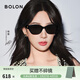 BOLON暴龍眼鏡楊紫同款寬腿貓眼太陽(yáng)鏡偏光鏡墨鏡女遮陽(yáng)防紫外線(xiàn)BL3189 小框BL3195C10-酷感黑