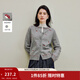 茵曼（INMAN）2026春女裝新款溫柔甜美蘑菇刺繡毛衣小眾百搭針織開(kāi)衫外套 貴族灰 M