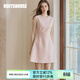 ROEYSHOUSE羅衣溫柔粉色無(wú)袖連衣裙女2025夏季新款氣質(zhì)通勤收腰A字裙子11647 粉色 S