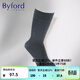 百富（BYFORD）男士襪子商務(wù)紳士襪印尼產(chǎn)舒適棉吸濕透氣高筒襪男長(cháng)襪送禮9008SL 深灰色 1雙 均碼