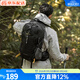 駱駝山棲戶(hù)外登山包雙肩包大容量便攜露營(yíng)徒步背包男女防潑耐磨書(shū)包 A1W3QJ111A，經(jīng)典黑，贈防雨罩 輕量升級版 輕感背負