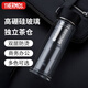 膳魔師（THERMOS）雙層玻璃400ml男女水杯茶杯水紋行者帶茶漏杯TCGB-400-D-BK 黑色