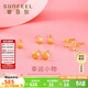 賽菲爾黃金耳飾足金999.9女迷你養耳棒卡通耳釘 圓點(diǎn)約0.35克 單支售賣(mài)