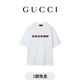GUCCI古馳飾Gucci印花針織棉T恤 白色 XS