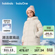 巴拉巴拉童裝兒童羽絨服男女童外套秋冬裝寶寶衣服中長(cháng)款保暖時(shí)尚上衣 淺卡其-番鴨絨-85%絨子【加厚保暖舒適】 165 成人可穿 （充絨量199g）