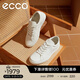 愛(ài)步（ECCO）休閑板鞋男鞋 輕便軟底板鞋平底鞋鞋子男 柔酷60周年582404 HL 白色58240401007 40