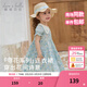 戴維貝拉（DAVE＆BELLA）兒童連衣裙夏裝新款女童碎花裙薄款女童裙子純棉寶寶公主裙 花朵印花【現貨】 100 cm（建議身高90-100cm）