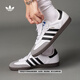 adidas「T頭鞋」SAMBA OG經(jīng)典復古板鞋德訓鞋男女阿迪達斯三葉草 白/黑/淺灰   43