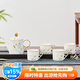 華光國瓷 高端骨瓷茶具套裝 描金茶壺茶杯 生日結婚喬遷伴手禮 青亭 一壺四杯 4人飲 5件