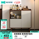 林氏家居餐邊柜靠墻一體儲物柜茶水柜子簡(jiǎn)約現代客廳置物柜櫥柜TR1T (2)胡桃色|0.9米矮餐邊柜