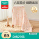 全棉時(shí)代嬰兒浴巾兒童6層水洗紗布絎縫大毛巾小兔星星95*95cm1件裝