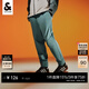 杰克·瓊斯（JACK&JONES）男裝春夏季品牌男褲舒適百搭運動(dòng)純色長(cháng)褲個(gè)性潮流字母休閑褲子 E46深松石綠 M （175)