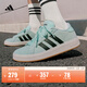 adidas「面包鞋」GRAND COURT BASE 00s休閑低幫板鞋男女阿迪達斯 薄荷綠/黑色/漢玉白   42