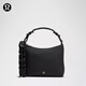 lululemon丨Convertible 女士多功能褶飾斜挎包 LW9FP9S 黑/黑 O/S