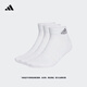 adidas三雙裝舒適短筒襪子男女阿迪達斯官方