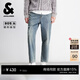 杰克·瓊斯（JACK&JONES）26年男裝牛仔褲百搭貓須水洗日常環(huán)保錐形九分褲褲子226132027 E40淺牛仔藍 常規 28 165 W28