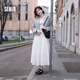 森馬（Semir）陳小紜|半身裙女高腰純色長(cháng)裙2026夏垂感顯瘦A字裙109326120007