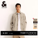 杰克·瓊斯（JACK&JONES）春季新款潮流百搭舒適衣身圖案滿(mǎn)印翻領(lǐng)襯衫外套男裝225105021 E11卡其色 S