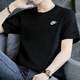 耐克（NIKE）短袖T恤男裝 26夏季新款戶(hù)外寬松透氣純棉舒適休閑上衣半袖運動(dòng)服 AR4999-013/黑色純棉 L 175/體重130-150斤左右